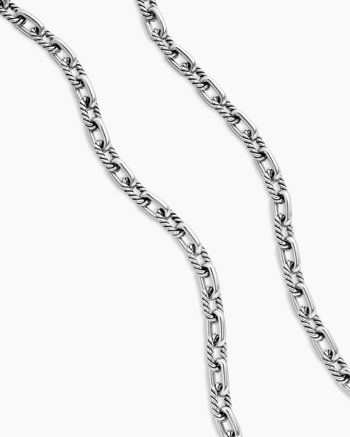 DY Madison Chain Necklace In Sterling Silver 55mm Women David Yurman Chain DY Madison Chain Necklace In Sterling Silver 55mm Women David Yurman Chain