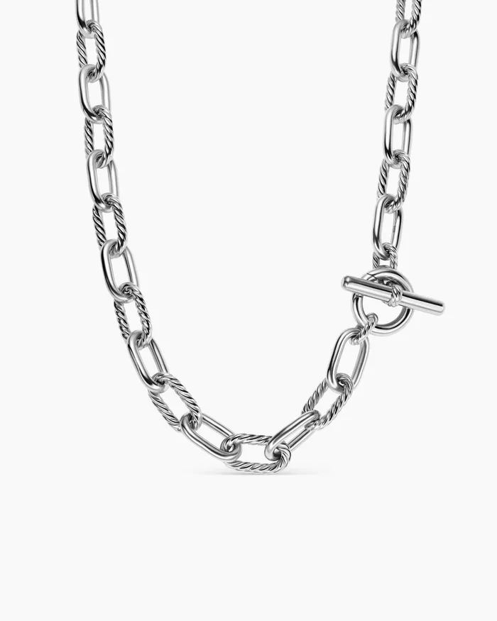DY Madison Toggle Chain Necklace In Sterling Silver 11mm Women David Yurman Chain DY Madison Toggle Chain Necklace In Sterling Silver 11mm Women David Yurman Chain