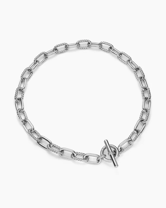 DY Madison Toggle Chain Necklace In Sterling Silver 11mm Women David Yurman Chain DY Madison Toggle Chain Necklace In Sterling Silver 11mm Women David Yurman Chain