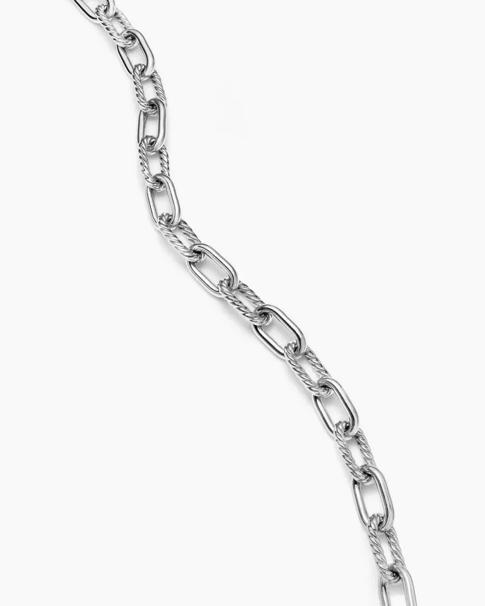 DY Madison Toggle Chain Necklace In Sterling Silver 11mm Women David Yurman Chain DY Madison Toggle Chain Necklace In Sterling Silver 11mm Women David Yurman Chain