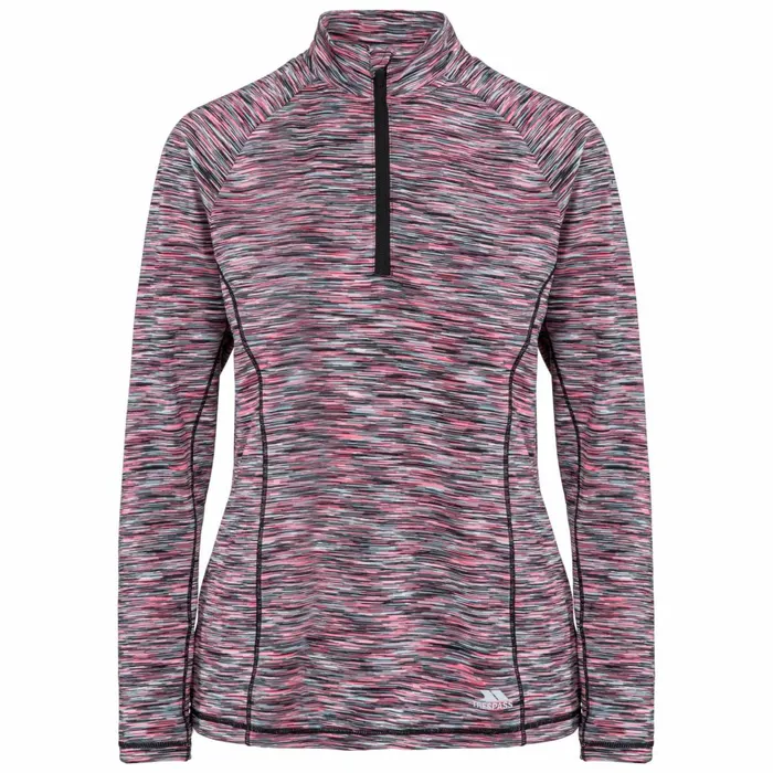 Edith Long Sleeve Active Top Multi Marl Women Trespass Gym and Sports Tops