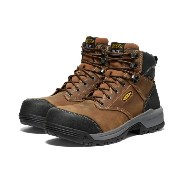 Evanston Boot 6quot Waterproof BisonBlack Leather Work Boot Men KEEN Boots Evanston Boot 6quot Waterproof BisonBlack Leather Work Boot Men KEEN Boots