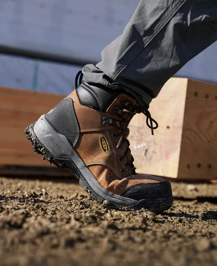 Evanston Boot 6quot Waterproof BisonBlack Leather Work Boot Men KEEN Boots Evanston Boot 6quot Waterproof BisonBlack Leather Work Boot Men KEEN Boots