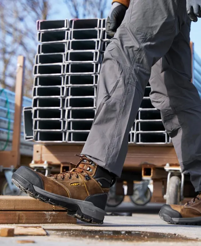 Evanston Boot 6quot Waterproof BisonBlack Leather Work Boot Men KEEN Boots Evanston Boot 6quot Waterproof BisonBlack Leather Work Boot Men KEEN Boots