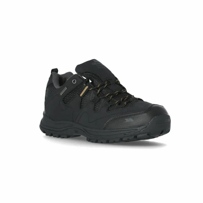 Finley Walking Shoes Black Men Trespass Walking Shoes