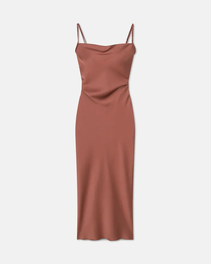 Fiore Brown Terra Women Nanushka Dresses Fiore Brown Terra Women Nanushka Dresses