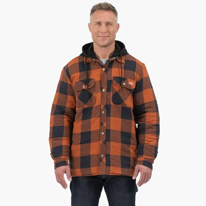 Flannel Hooded Shirt Jacket Gingerbread Buffalo Plaid Gingerbread Buffalo Plaid gpb Men Dickies Shirt Jackets Flannel Hooded Shirt Jacket Gingerbread Buffalo Plaid Gingerbread Buffalo Plaid gpb Men Dickies Shirt Jackets