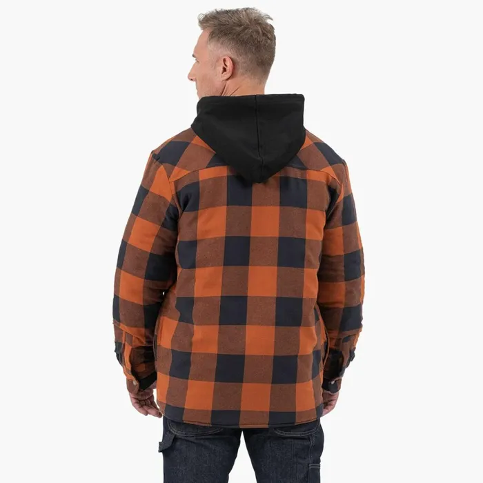Flannel Hooded Shirt Jacket Gingerbread Buffalo Plaid Gingerbread Buffalo Plaid gpb Men Dickies Shirt Jackets Flannel Hooded Shirt Jacket Gingerbread Buffalo Plaid Gingerbread Buffalo Plaid gpb Men Dickies Shirt Jackets