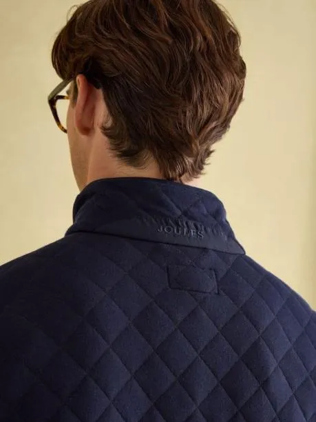 Fleeces and Sweatshirts Men Joules Navy Quilted Jersey Pullover Sweatshirt