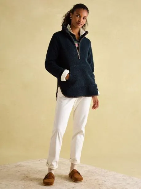 Fleeces and Sweatshirts Women Joules Navy Quarter Zip Fleece