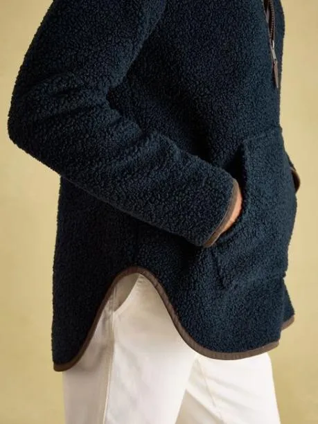 Fleeces and Sweatshirts Women Joules Navy Quarter Zip Fleece