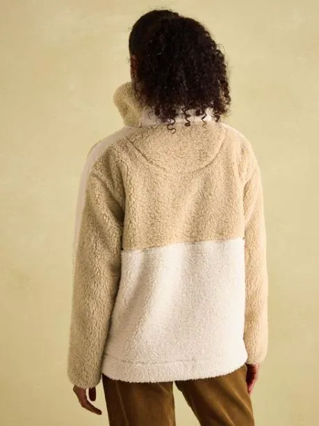 Fleeces and Sweatshirts Women Joules Neutral Quarter Zip Fleece