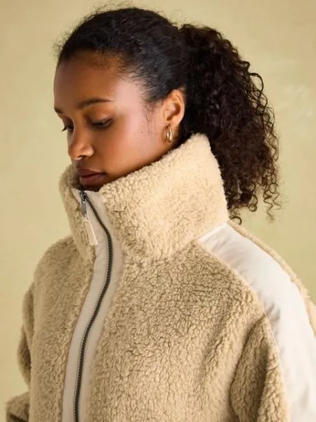Fleeces and Sweatshirts Women Joules Neutral Quarter Zip Fleece