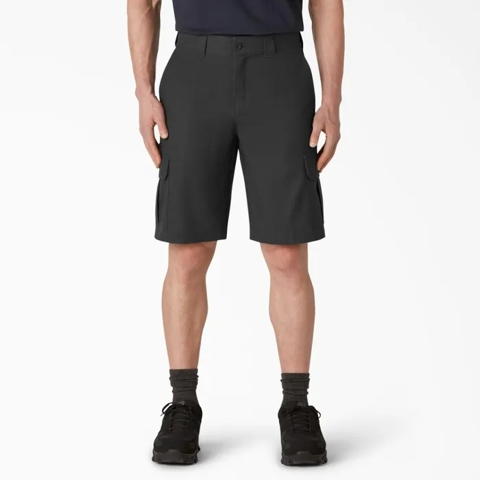 FLEX Cooling Active Waist Regular Fit Cargo Shorts 11034 Black Black bk Men Dickies Cargo FLEX Cooling Active Waist Regular Fit Cargo Shorts 11034 Black Black bk Men Dickies Cargo
