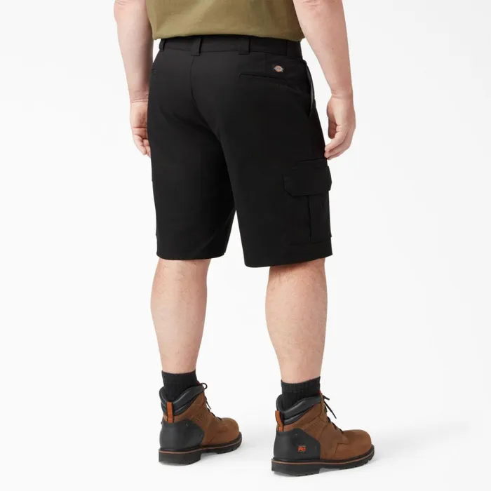 FLEX Cooling Active Waist Regular Fit Cargo Shorts 11034 Black Black bk Men Dickies Cargo FLEX Cooling Active Waist Regular Fit Cargo Shorts 11034 Black Black bk Men Dickies Cargo