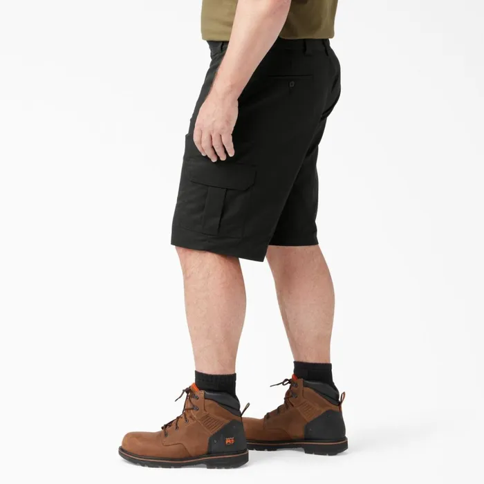 FLEX Cooling Active Waist Regular Fit Cargo Shorts 11034 Black Black bk Men Dickies Cargo FLEX Cooling Active Waist Regular Fit Cargo Shorts 11034 Black Black bk Men Dickies Cargo