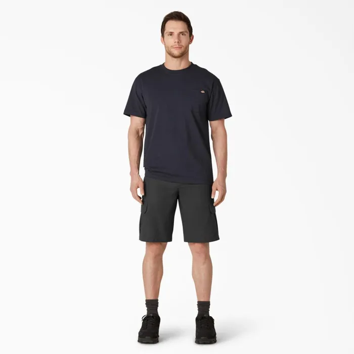 FLEX Cooling Active Waist Regular Fit Cargo Shorts 11034 Black Black bk Men Dickies Cargo FLEX Cooling Active Waist Regular Fit Cargo Shorts 11034 Black Black bk Men Dickies Cargo
