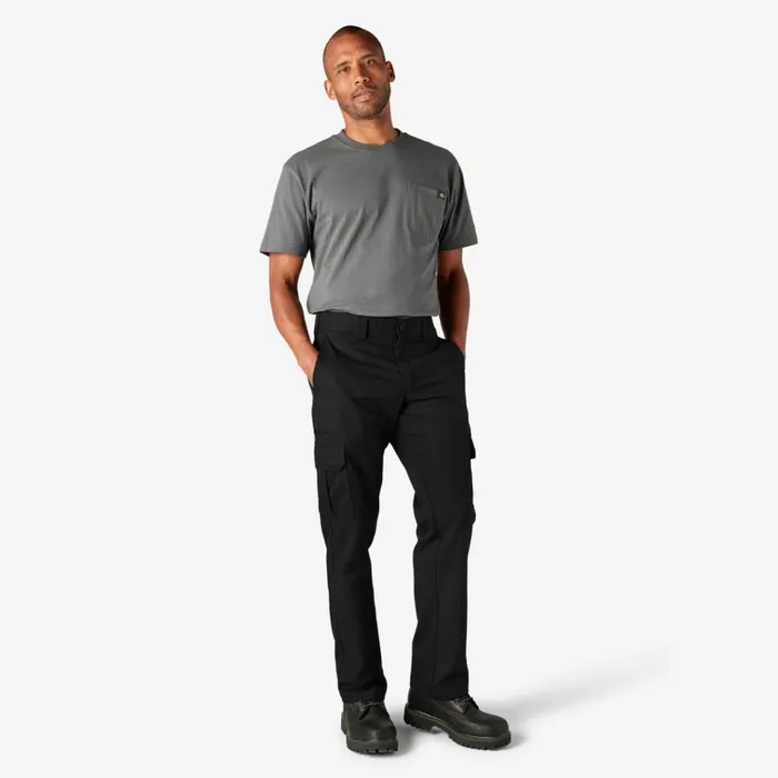 FLEX Regular Fit Cargo Pants Black Black bk Men Dickies Cargo FLEX Regular Fit Cargo Pants Black Black bk Men Dickies Cargo