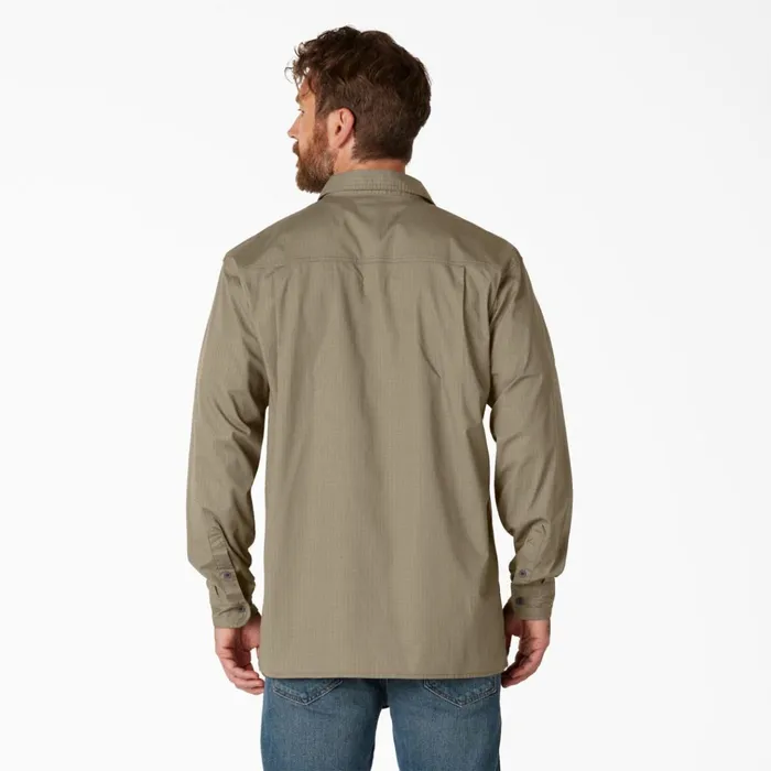 FLEX Ripstop Long Sleeve Shirt Rinsed Desert Sand Rinsed Desert Sand rds Men Dickies Long Sleeve Work Shirts FLEX Ripstop Long Sleeve Shirt Rinsed Desert Sand Rinsed Desert Sand rds Men Dickies Long Sleeve Work Shirts