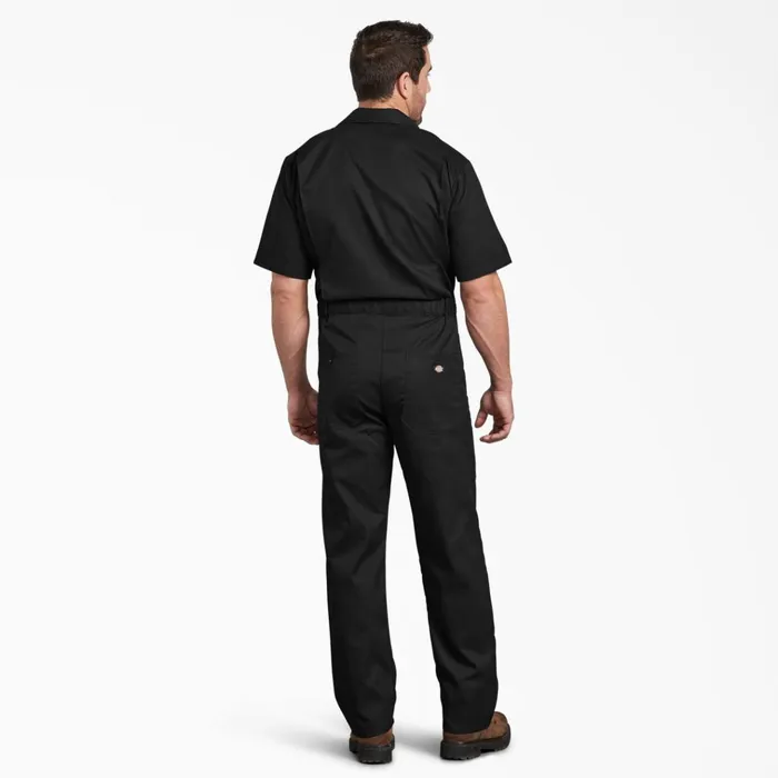 FLEX Short Sleeve Coveralls Black Black bk Men Dickies Coveralls FLEX Short Sleeve Coveralls Black Black bk Men Dickies Coveralls