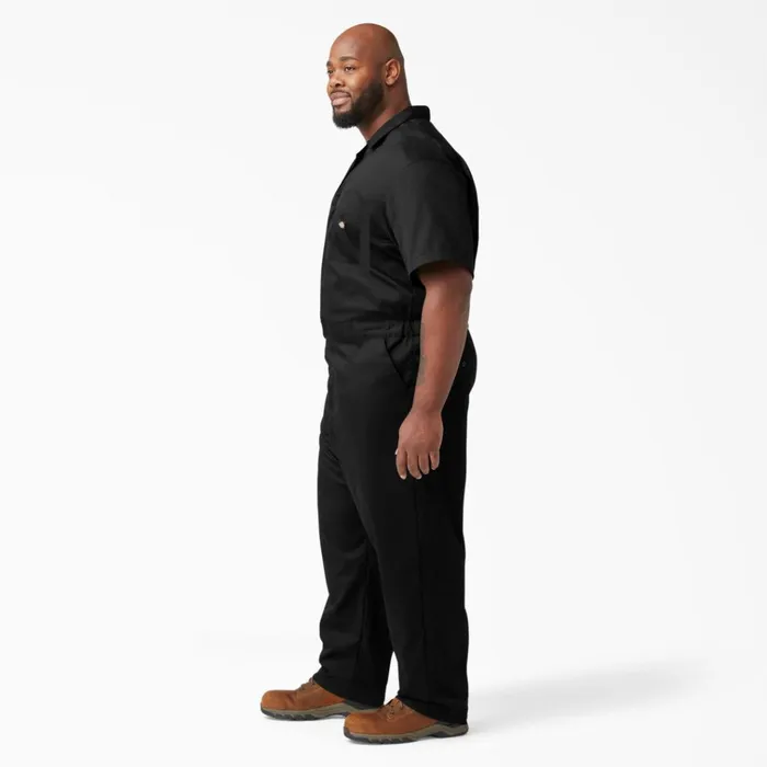 FLEX Short Sleeve Coveralls Black Black bk Men Dickies Coveralls FLEX Short Sleeve Coveralls Black Black bk Men Dickies Coveralls