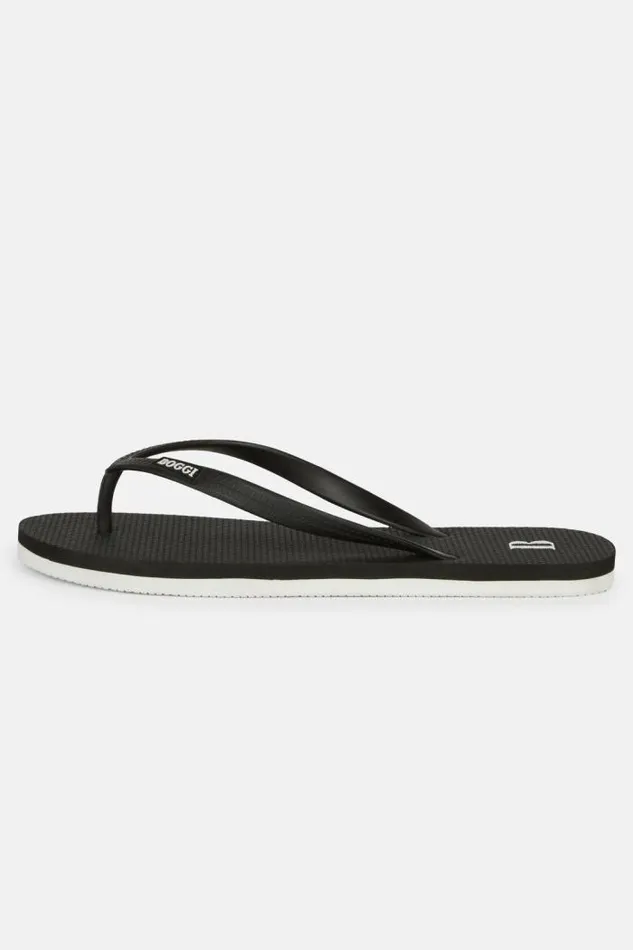 FlipFlops Men Boggi Milano Black Rubber FlipFlops Black