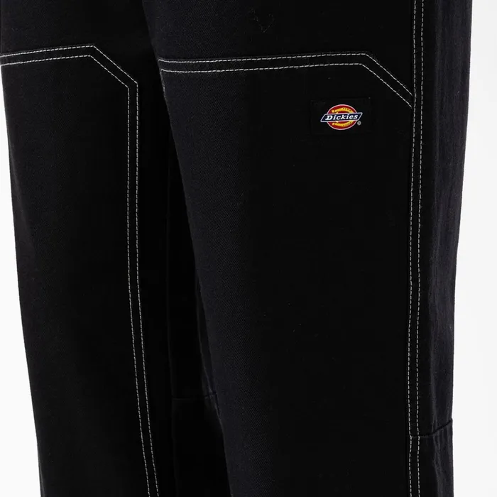 Florala Relaxed Fit Double Knee Pants Black Black bkx Men Dickies Double Knee Florala Relaxed Fit Double Knee Pants Black Black bkx Men Dickies Double Knee