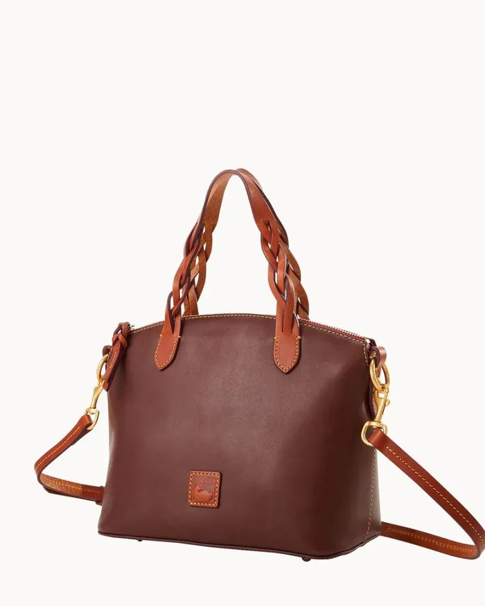 Florentine Small Heidi Satchel Chestnut Tan Women Dooney and Bourke Satchels Florentine Small Heidi Satchel Chestnut Tan Women Dooney and Bourke Satchels