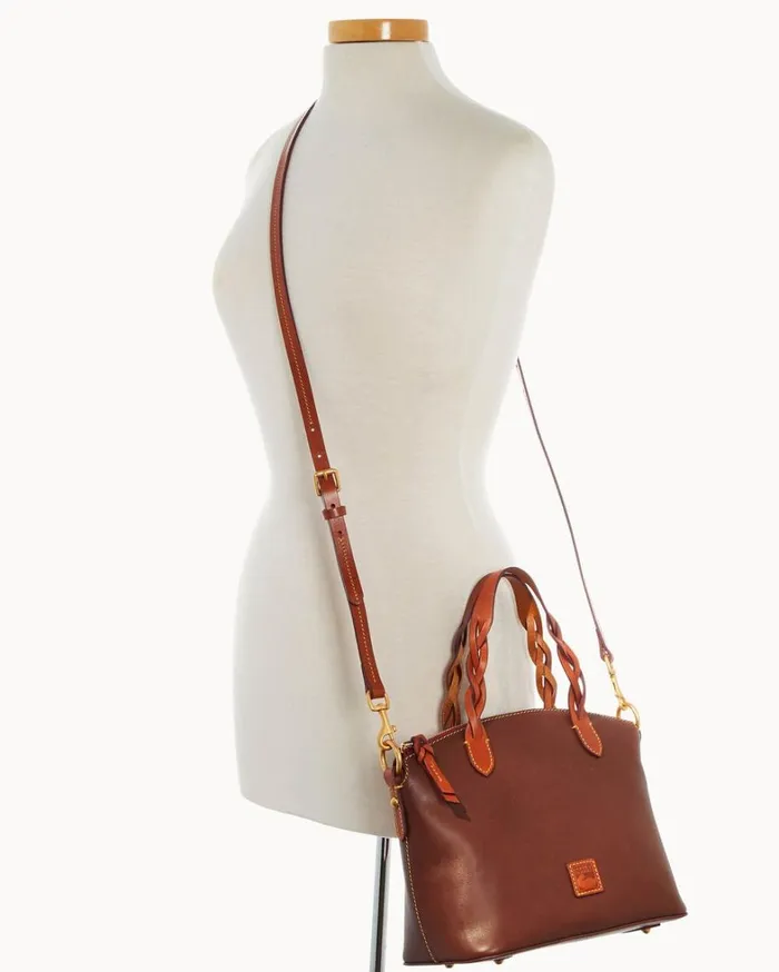 Florentine Small Heidi Satchel Chestnut Tan Women Dooney and Bourke Satchels Florentine Small Heidi Satchel Chestnut Tan Women Dooney and Bourke Satchels