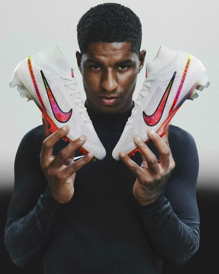 Football Kids Nike Jr Mercurial Superfly 9 Pro 039Marcus Rashford039 Whiteblack
