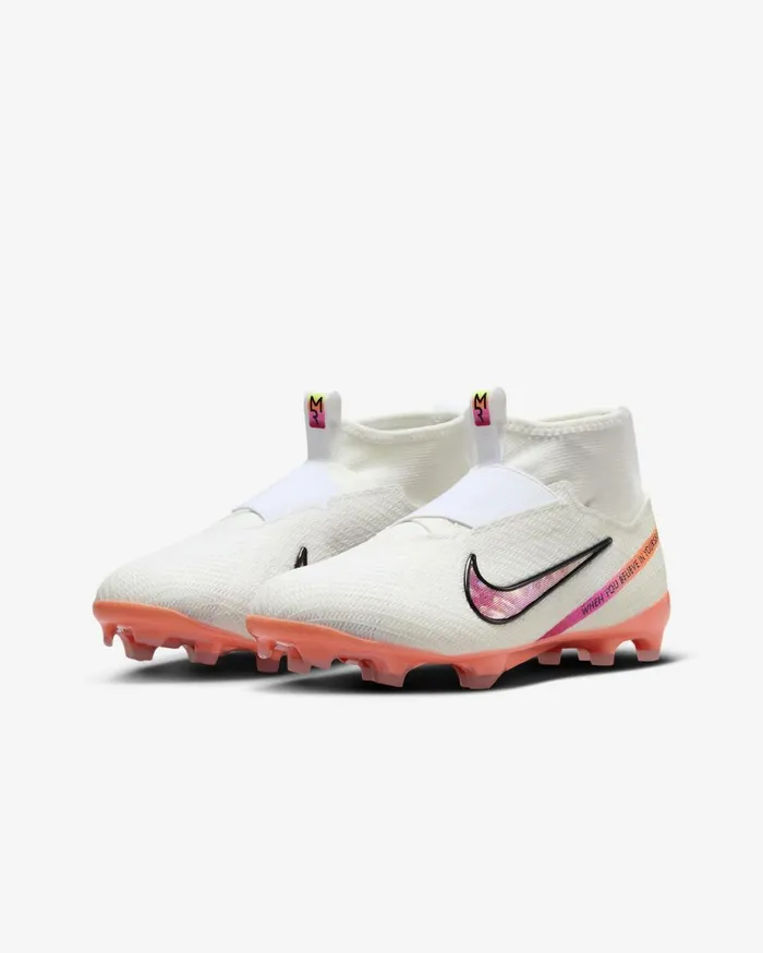Football Kids Nike Jr Mercurial Superfly 9 Pro 039Marcus Rashford039 Whiteblack