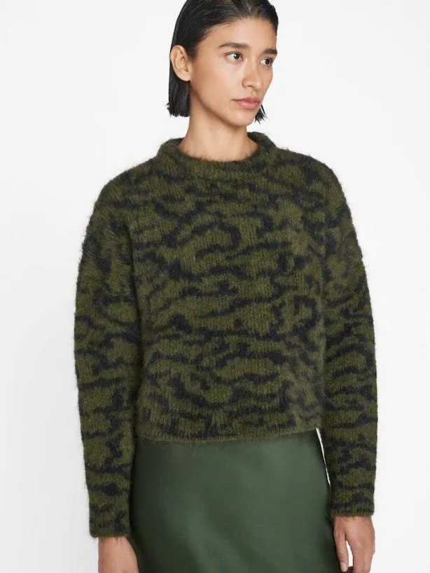 Frame Abstract Jacquard Crew In Surplus Multi Surplus Multi Women Sweaters Frame Abstract Jacquard Crew In Surplus Multi Surplus Multi Women Sweaters