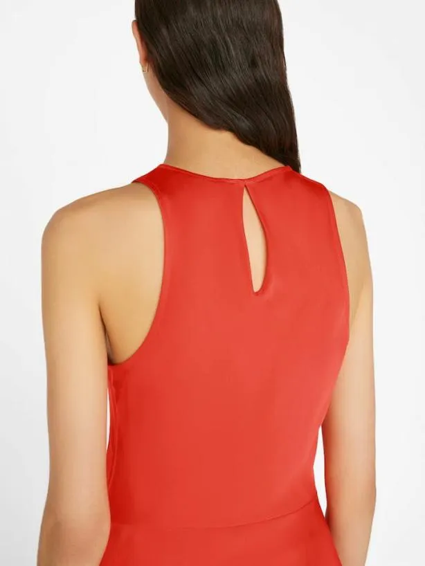 Frame Bias Racer Tank In Red Orange Red Orange Women Tops and Blouses Frame Bias Racer Tank In Red Orange Red Orange Women Tops and Blouses