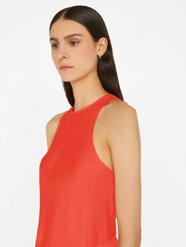Frame Bias Racer Tank In Red Orange Red Orange Women Tops and Blouses Frame Bias Racer Tank In Red Orange Red Orange Women Tops and Blouses