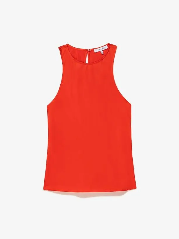 Frame Bias Racer Tank In Red Orange Red Orange Women Tops and Blouses Frame Bias Racer Tank In Red Orange Red Orange Women Tops and Blouses