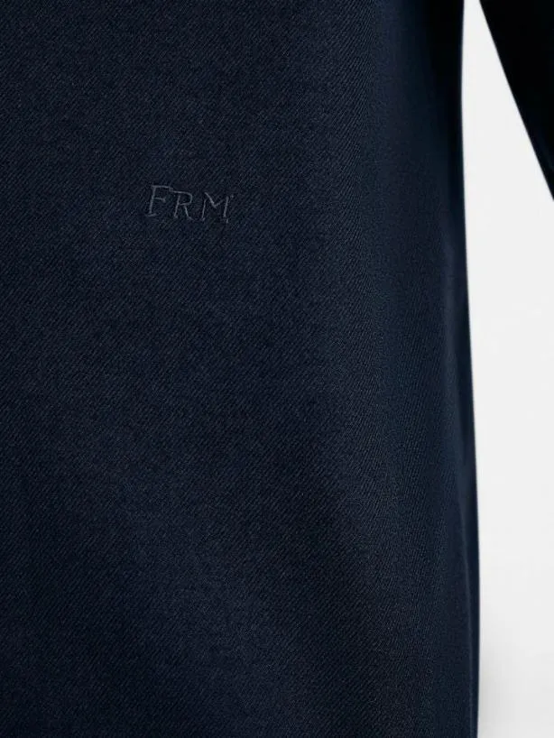Frame Brushed Cotton Shirt In Midnight Blue Midnight Blue Men Shirts Frame Brushed Cotton Shirt In Midnight Blue Midnight Blue Men Shirts
