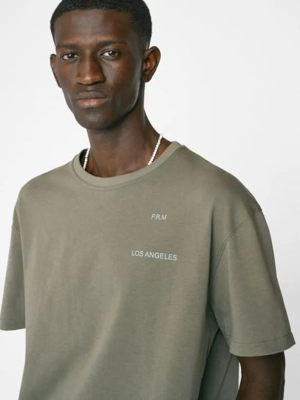 Frame FRAME Logo Print Tee In Old Green Old Green Men Tees Frame FRAME Logo Print Tee In Old Green Old Green Men Tees