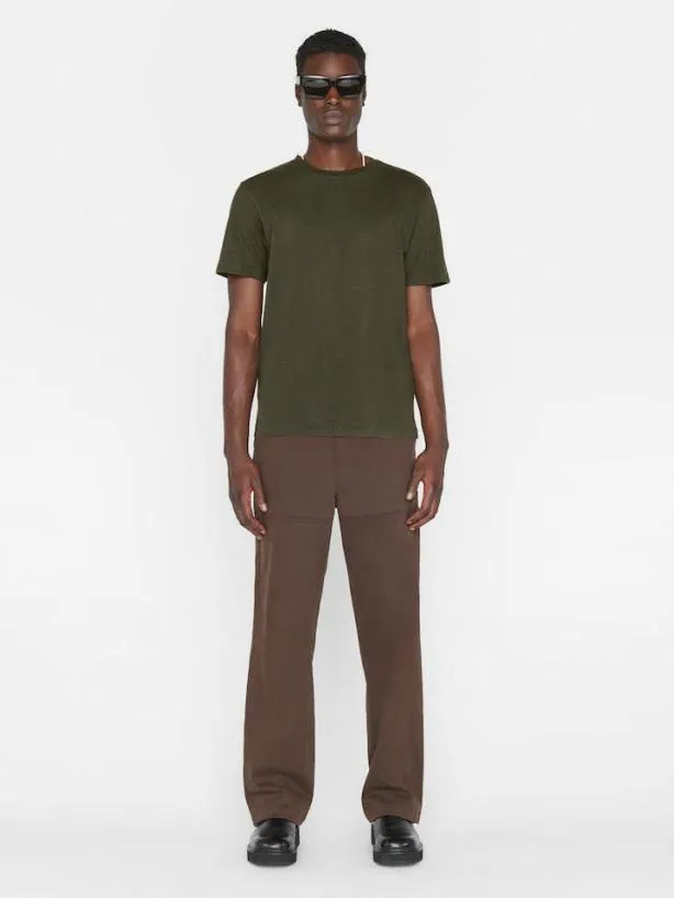 Frame FRAME Logo Tee In Mocha Mocha Men Tees Frame FRAME Logo Tee In Mocha Mocha Men Tees