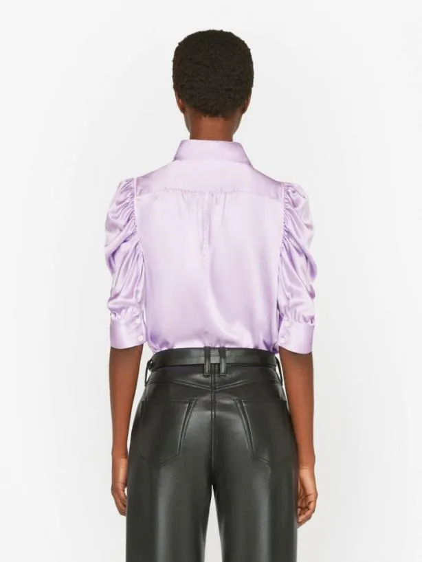 Frame Gillian Top In Lilac Lilac Women Tops and Blouses Frame Gillian Top In Lilac Lilac Women Tops and Blouses