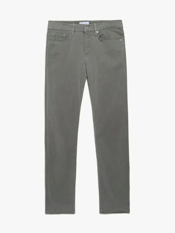 Frame L039Homme Slim Brushed Twill In Grey Green Grey Green Men Pants and Shorts