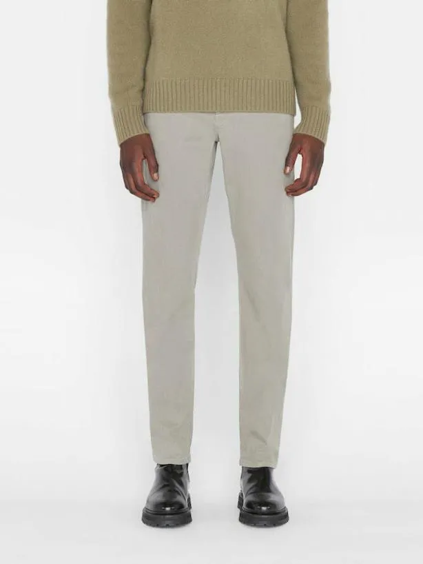 Frame L039Homme Slim Brushed Twill In Grey Green Grey Green Men Pants and Shorts Frame L039Homme Slim Brushed Twill In Grey Green Grey Green Men Pants and Shorts