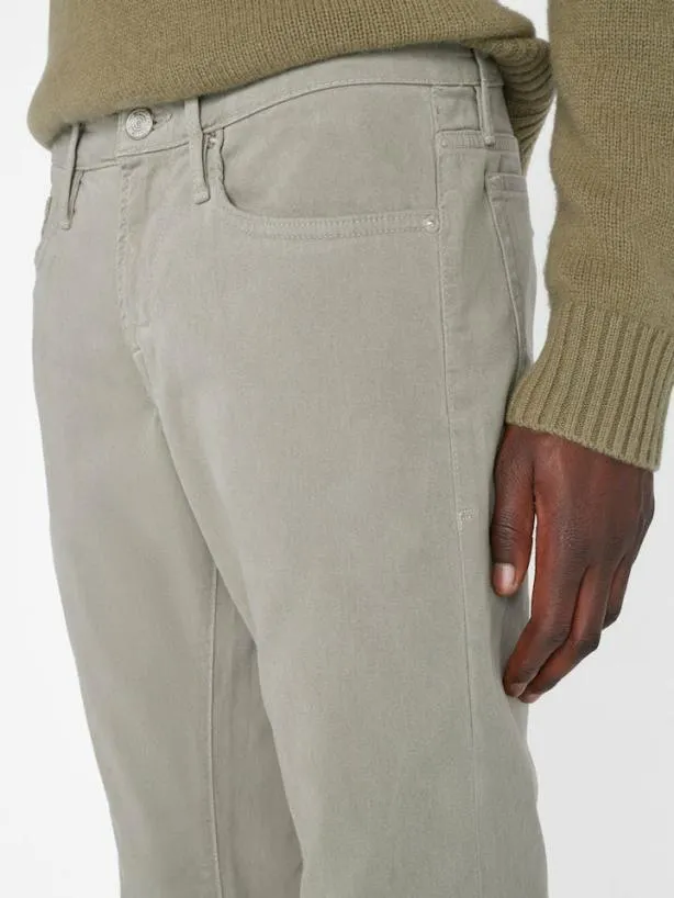 Frame L039Homme Slim Brushed Twill In Grey Green Grey Green Men Pants and Shorts Frame L039Homme Slim Brushed Twill In Grey Green Grey Green Men Pants and Shorts