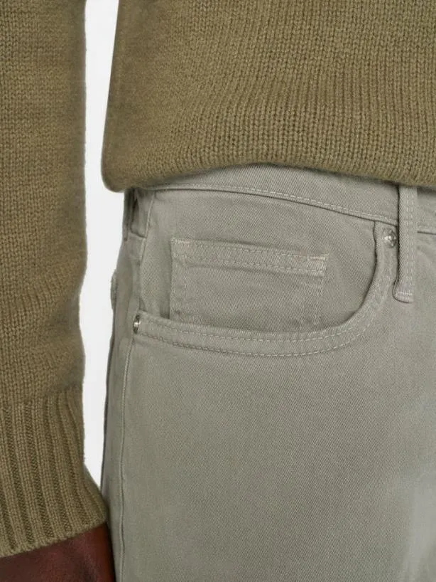 Frame L039Homme Slim Brushed Twill In Grey Green Grey Green Men Pants and Shorts Frame L039Homme Slim Brushed Twill In Grey Green Grey Green Men Pants and Shorts