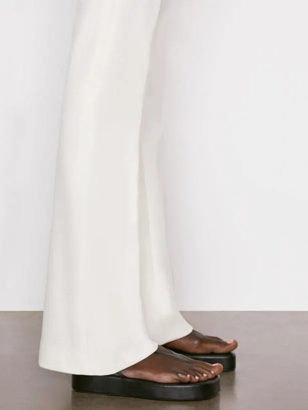 Frame Le High Flare Trouser In Blanc Blanc Women Pants Frame Le High Flare Trouser In Blanc Blanc Women Pants