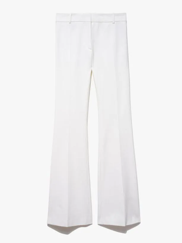 Frame Le High Flare Trouser In Blanc Blanc Women Pants Frame Le High Flare Trouser In Blanc Blanc Women Pants