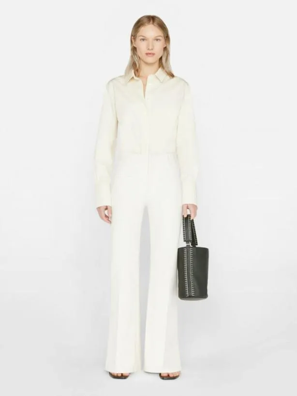 Frame Le Palazzo Trouser In Bone Bone Women Pants Frame Le Palazzo Trouser In Bone Bone Women Pants