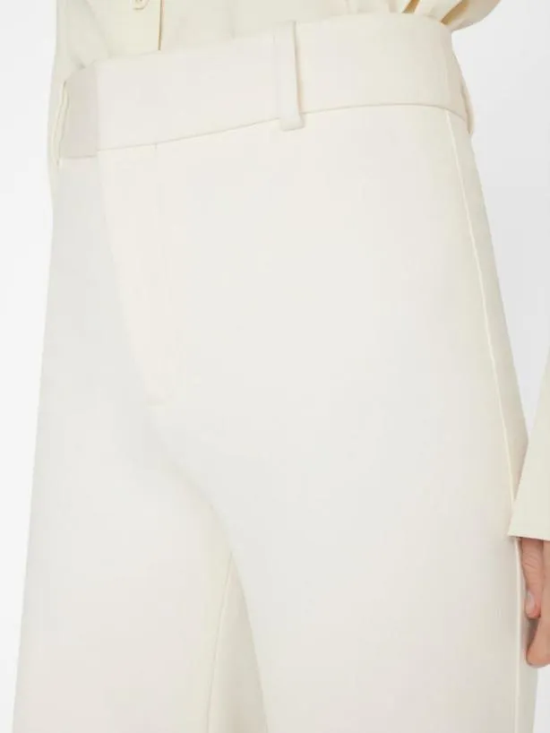 Frame Le Palazzo Trouser In Bone Bone Women Pants Frame Le Palazzo Trouser In Bone Bone Women Pants