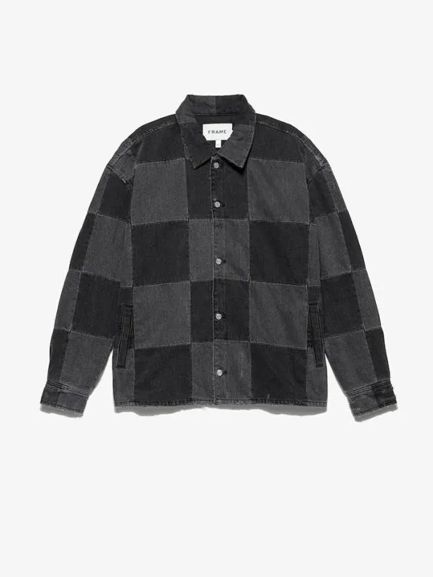 Frame Monochrome Denim Jacket In Washed Noir Monochrome Washed Noir Men Jackets and Coats Frame Monochrome Denim Jacket In Washed Noir Monochrome Washed Noir Men Jackets and Coats