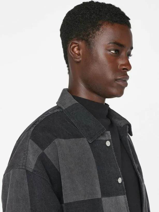 Frame Monochrome Denim Jacket In Washed Noir Monochrome Washed Noir Men Jackets and Coats Frame Monochrome Denim Jacket In Washed Noir Monochrome Washed Noir Men Jackets and Coats