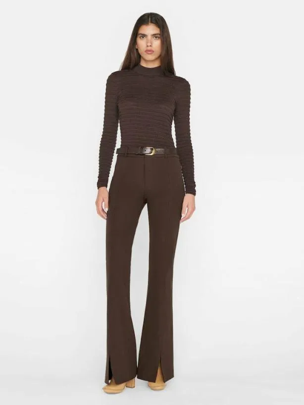Frame Smocked Mockneck Sweater In Espresso Espresso Women Tops and Blouses Frame Smocked Mockneck Sweater In Espresso Espresso Women Tops and Blouses